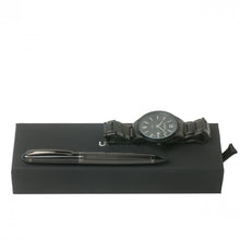 Personalise Set Alesso Black (ballpoint Pen & Watch) - Custom Eco Friendly Gifts Online