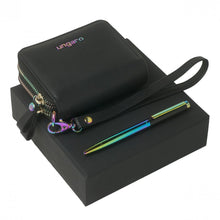 Personalise Set Neon Black (ballpoint Pen & Zip Purse) - Custom Eco Friendly Gifts Online