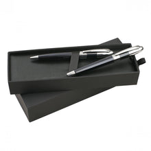 Personalise Set Augusta Black (ballpoint Pen & Rollerball Pen) - Custom Eco Friendly Gifts Online