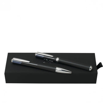 Personalise Set Lapo Dark Blue (ballpoint Pen & Rollerball Pen) - Custom Eco Friendly Gifts Online