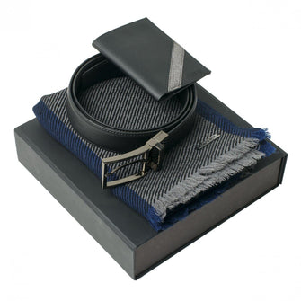 Personalise Set Alesso Black (card Holder, Belt & Scarve) - Custom Eco Friendly Gifts Online