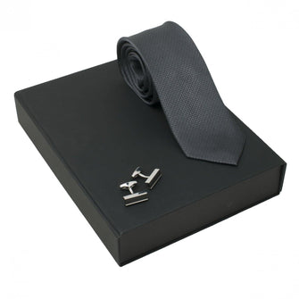 Personalise Set Uomo (cufflinks & Silk Tie) - Custom Eco Friendly Gifts Online