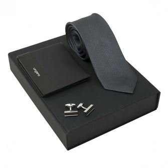 Personalise Set Uomo (wallet, Cufflinks & Silk Tie) - Custom Eco Friendly Gifts Online