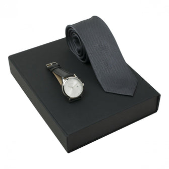 Personalise Set Ungaro (watch & Silk Tie) - Custom Eco Friendly Gifts Online