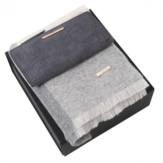 Personalise Set Giada Grey (lady Purse & Scarve) - Custom Eco Friendly Gifts Online