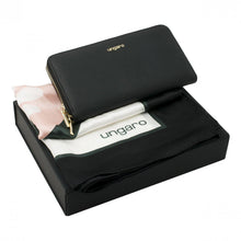 Personalise Set Ungaro Black (travel Purse & Silk Scarf) - Custom Eco Friendly Gifts Online