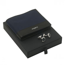 Personalise Set Ungaro Blue (money Wallet & Cufflinks) - Custom Eco Friendly Gifts Online