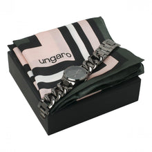 Personalise Set Catena Black (watch & Silk Scarf) - Custom Eco Friendly Gifts Online