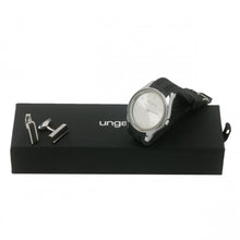 Personalise Set Ungaro Black (watch & Cufflinks) - Custom Eco Friendly Gifts Online