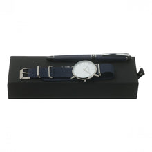 Personalise Set Uomo Blue (rollerball Pen & Watch) - Custom Eco Friendly Gifts Online
