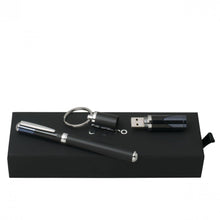 Personalise Set Lapo Dark Blue (rollerball Pen & Usb Stick) - Custom Eco Friendly Gifts Online