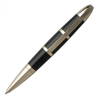 Personalise Ballpoint Pen Sienna Black & Gold - Custom Eco Friendly Gifts Online