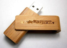 Personalise Bamboo Timber Swivel Usb - Custom Eco Friendly Gifts Online